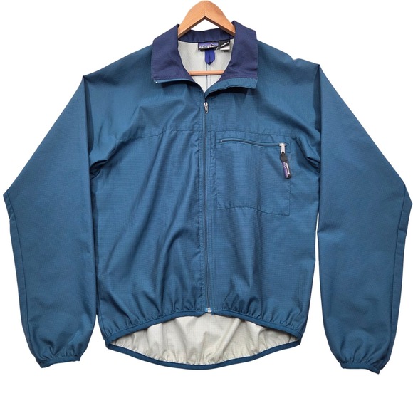 Vintage Patagonia Velocity Rafting Shell Jacket Ripstop Blue Mens Medium